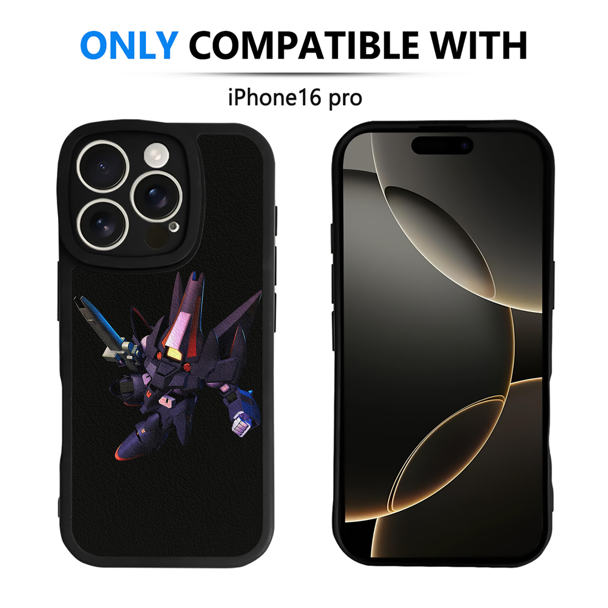 （画像用） 機動戦士ガンダム Mobile Suit Gundam 【iPhone 16シリーズ対応】シリコンスマホケース（レザー調） 材質：シリコン